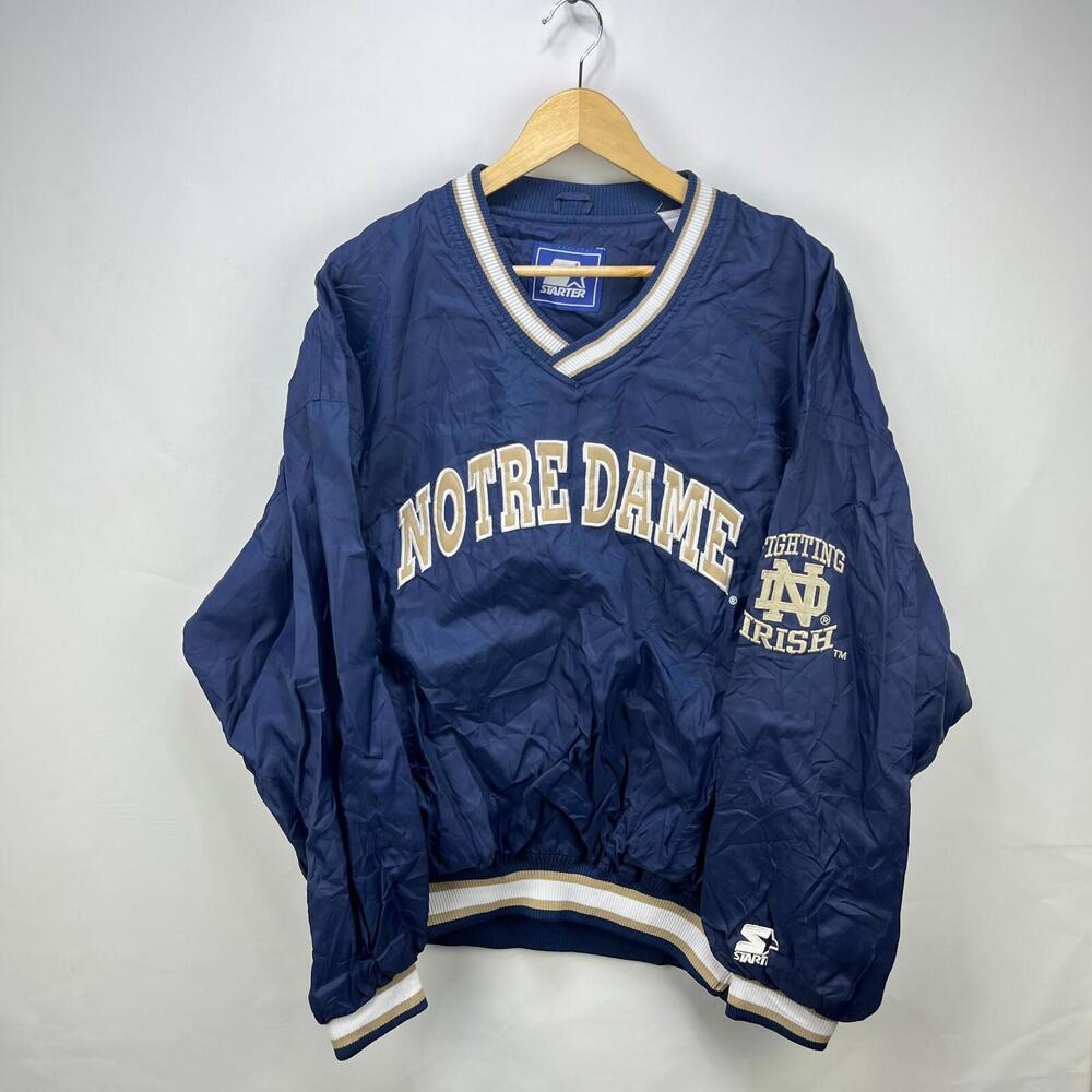 Vintage 90s Notre Dame Fighting Irish Starter Jacket XL